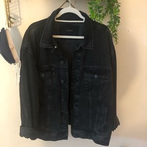Zara black men’s denim jacket